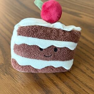 Jellycat Pretty Patisserie Gateaux Layer Cake Slice W/ Cherry RETIRED